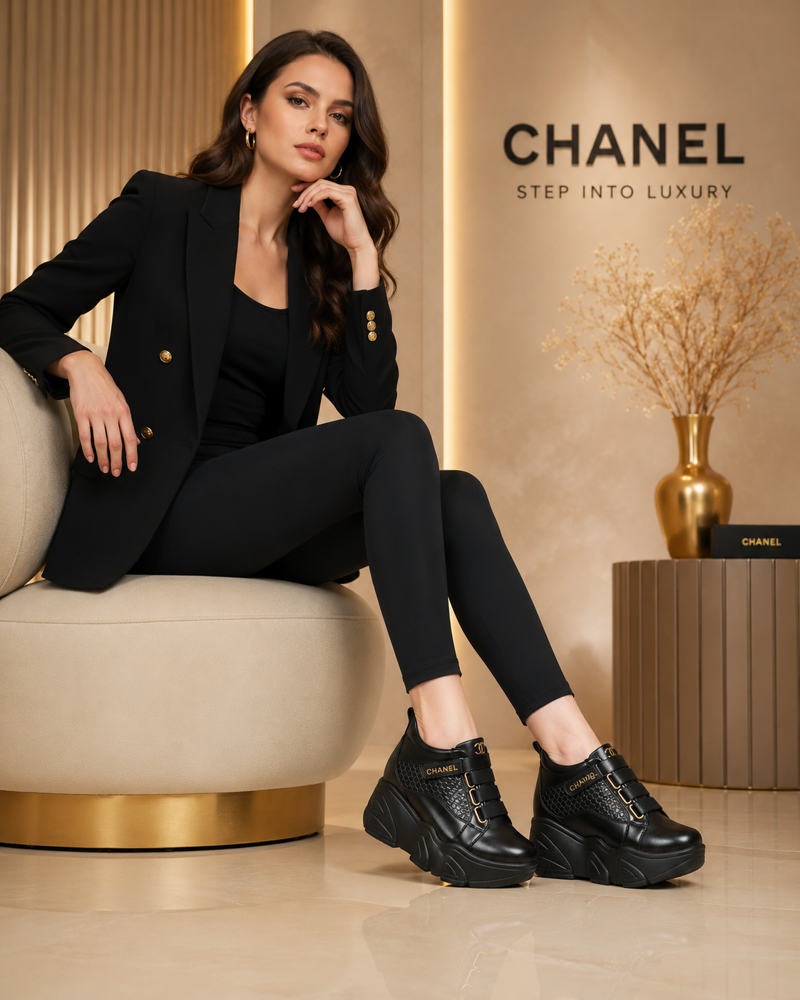 كعب مخفي chanel
