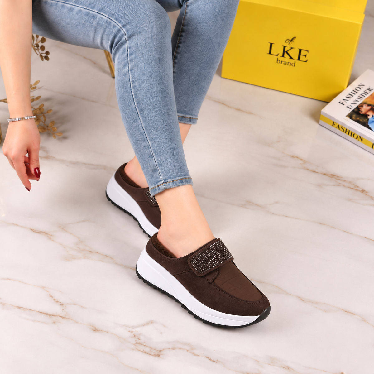 بابوج مبطن فرو